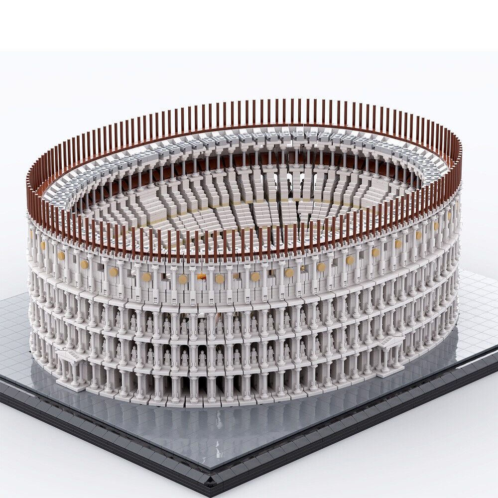 MOC-58811 Colosseum with Main Entrances, 160 Statues, Attic & Stage 11371 Parts-ZITIANYOUBUILD
