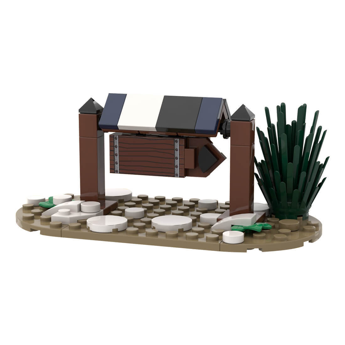 Custom MOC-96288 Medieval Forger��s Sign 53 Parts Toys Gift for Christmas-ZITIANYOUBUILD