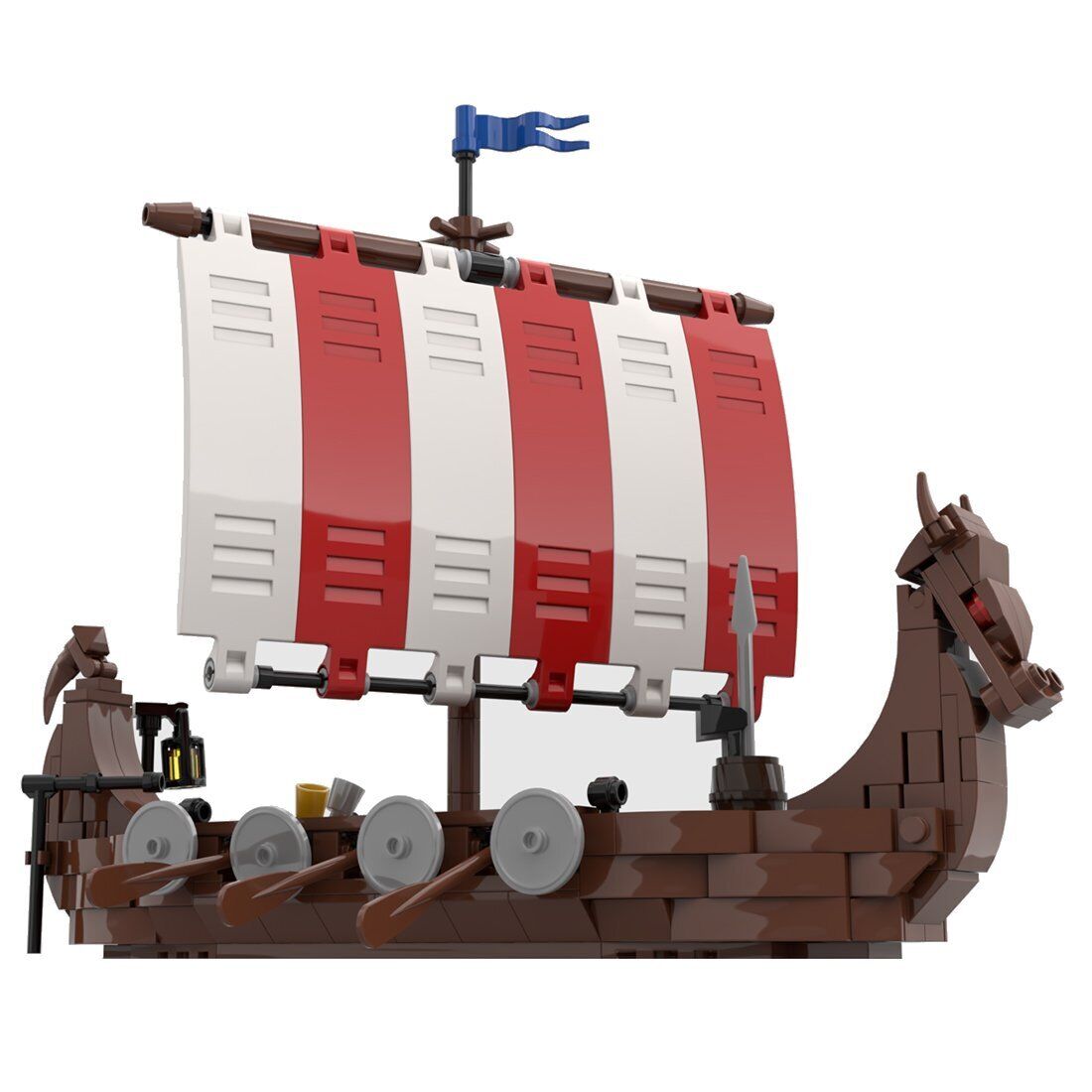 Custom MOC-98225 The Viking Longship 314 Parts Kids Gift for Christmas-ZITIANYOUBUILD