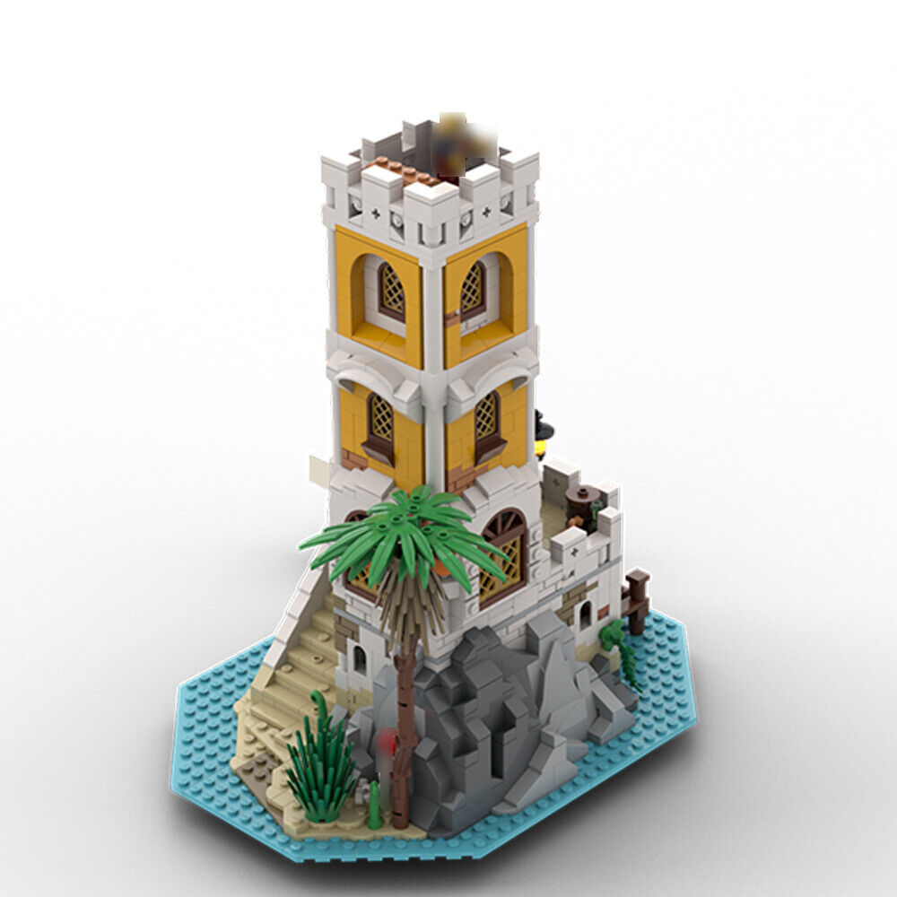 MOC-124819 Island Minifig Scale Building Toys Set for Pirates Series 1174 Parts-ZITIANYOUBUILD
