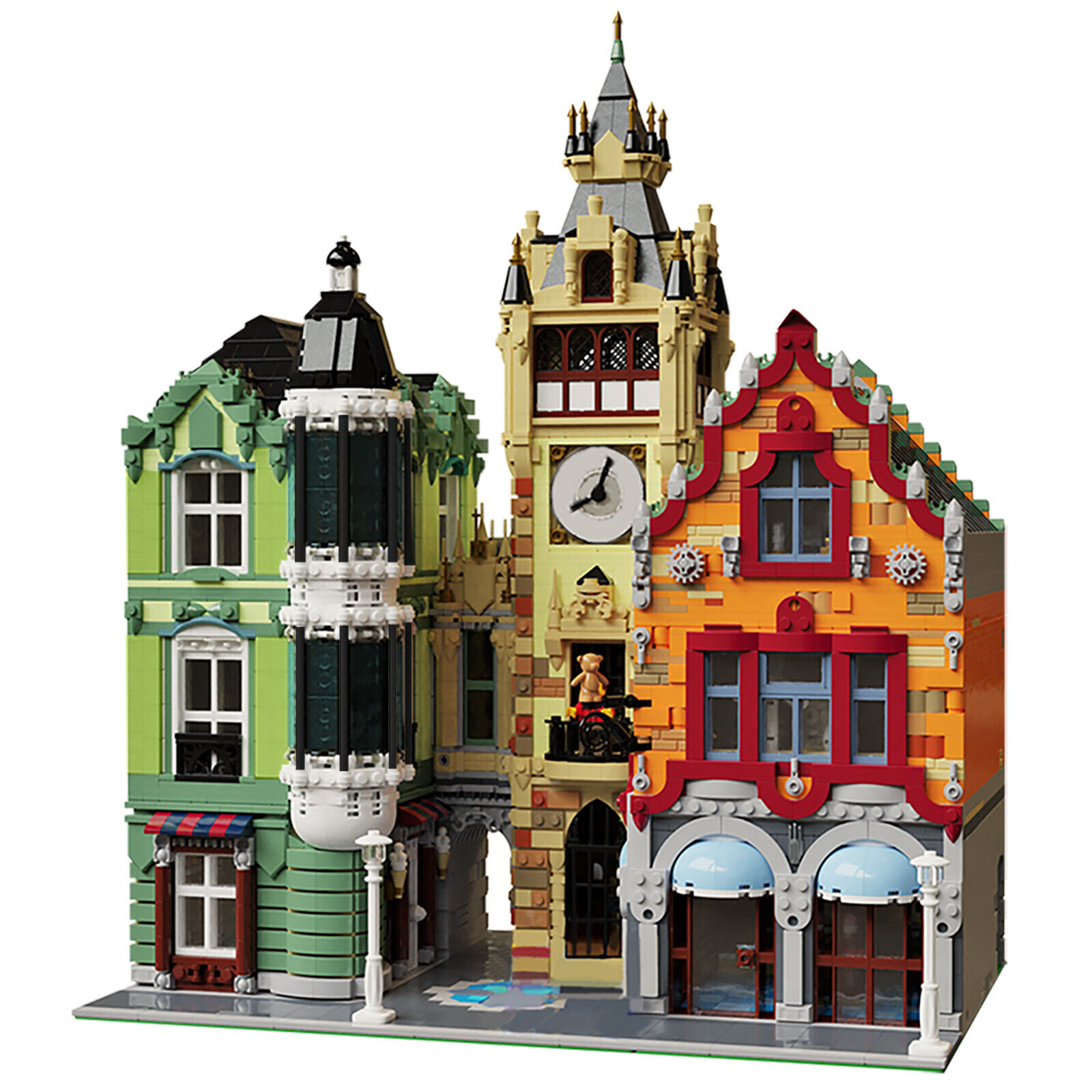 C4450 Modular Clock Tower Square with Interior Building Toys 6800 Parts-ZITIANYOUBUILD