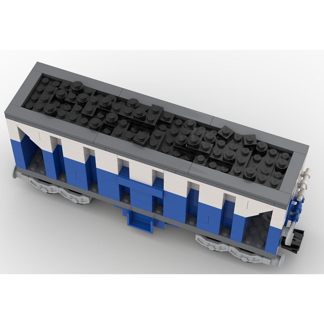 Custom MOC-87473 4-Axle Coal Train Carriage 322 Parts Kids Gift for Christmas-ZITIANYOUBUILD