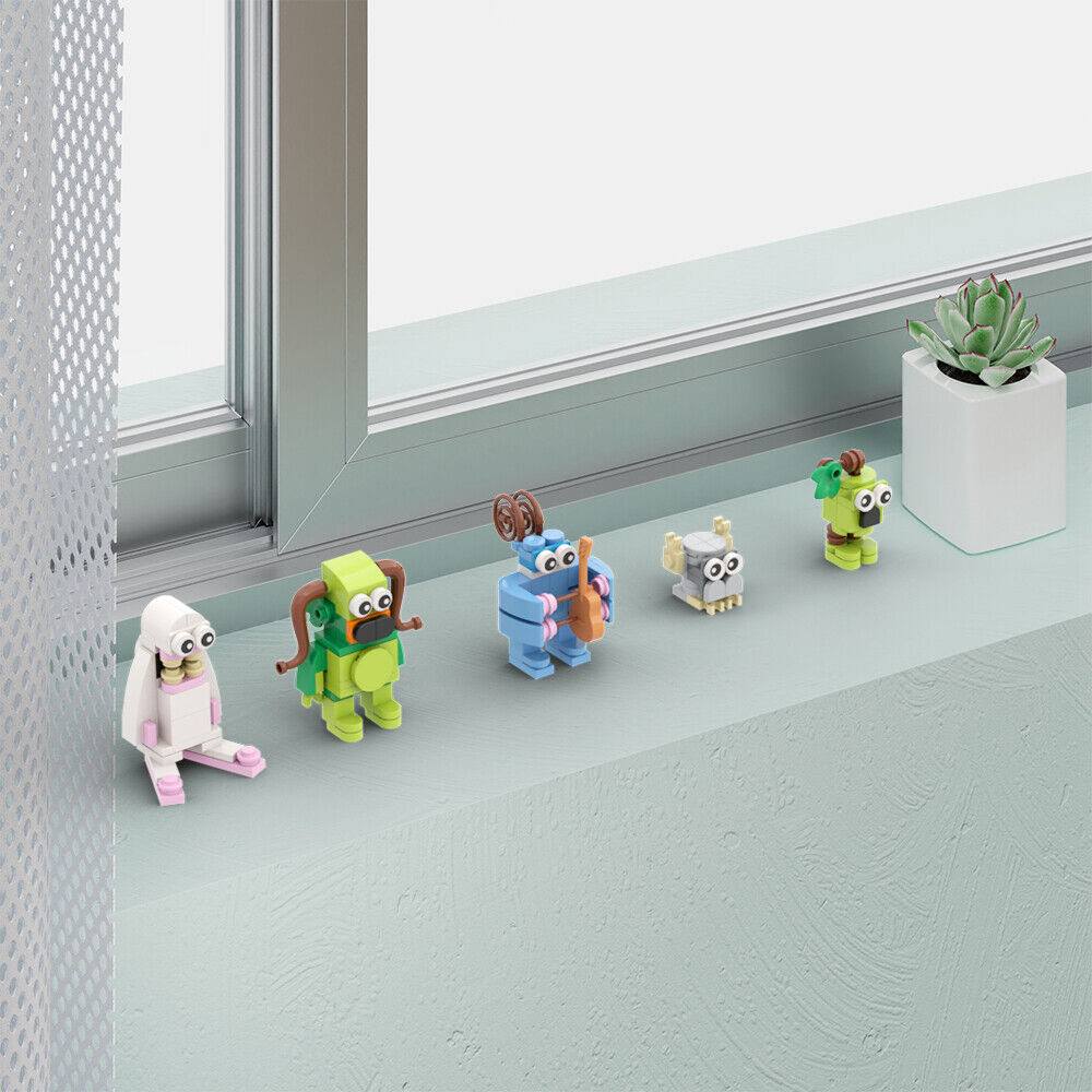 C9317 5-in-1 Little Monsters 168 Parts from Music Game for Kids Free Shipping-ZITIANYOUBUILD