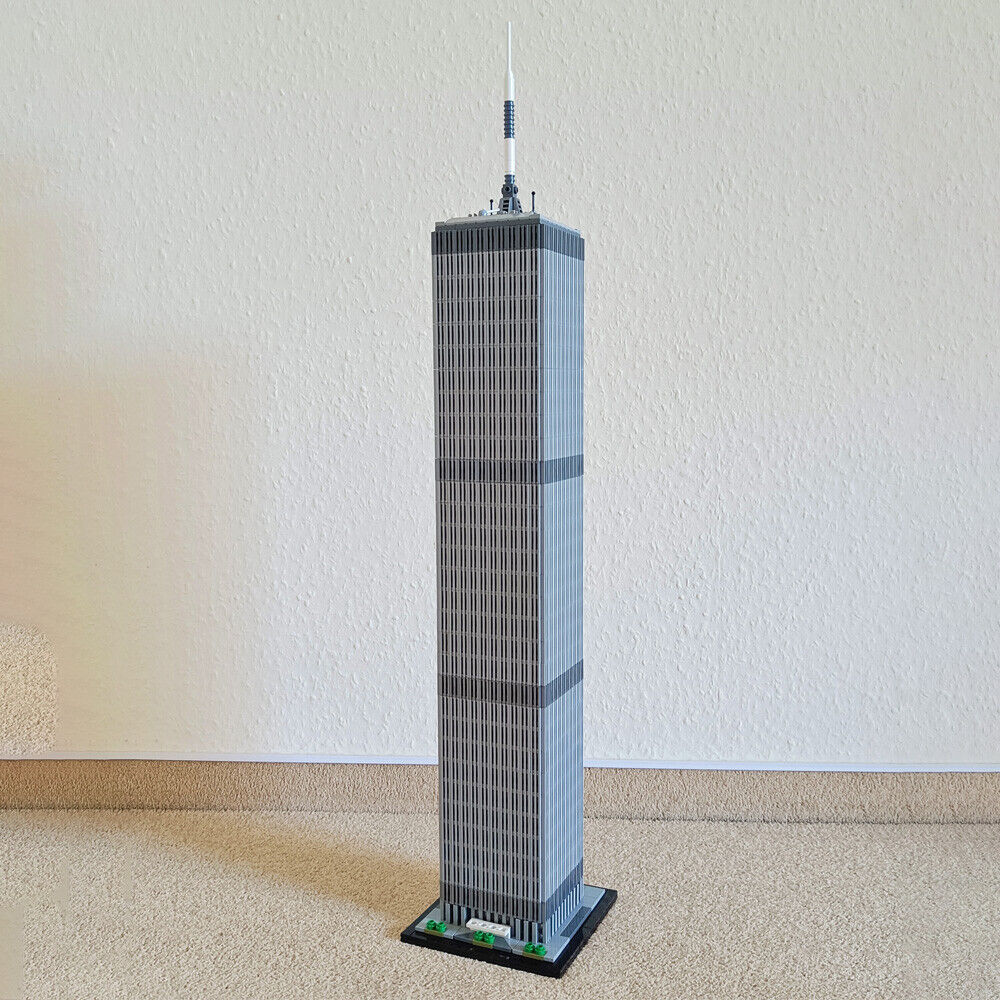 MOC-127129 World Trade Center Model 1:800 Scale Architecture 2126 Parts-ZITIANYOUBUILD