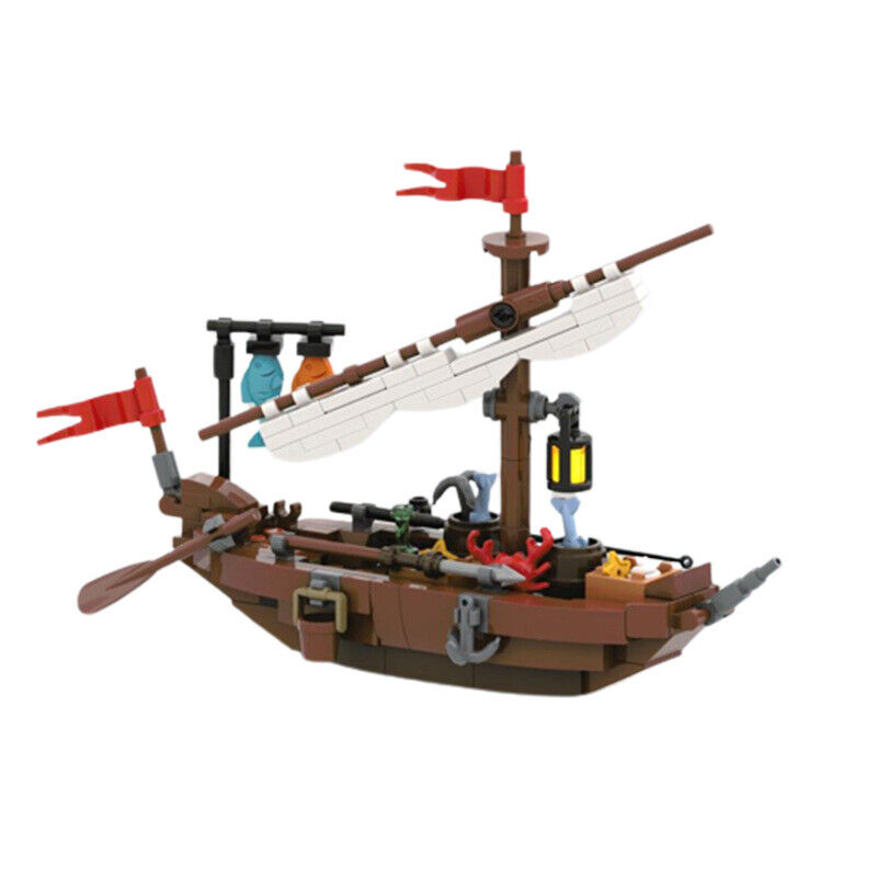 MOC-152293 Little Fishing Boat for Pirates Series / Castle Theme 172 Parts-ZITIANYOUBUILD