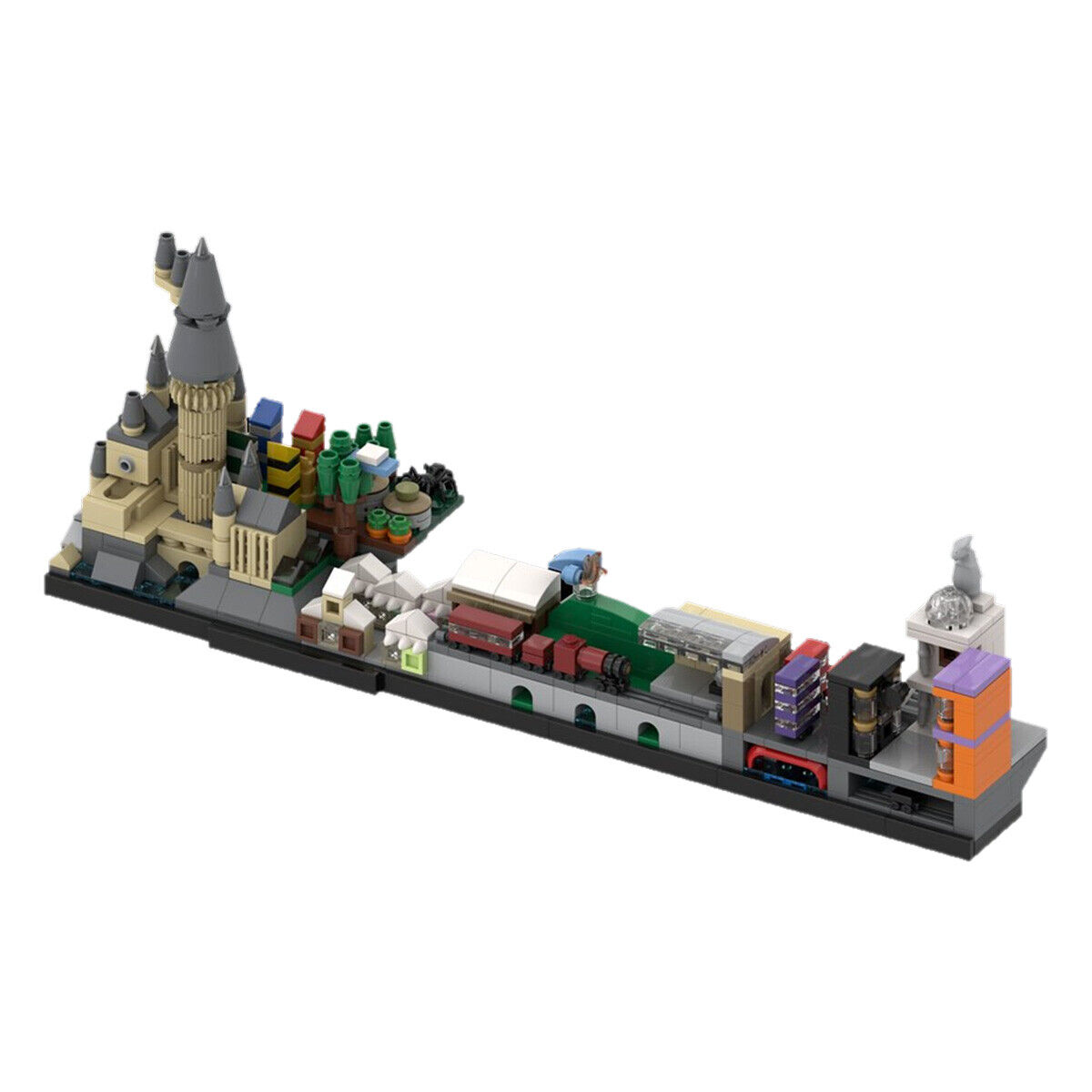 Custom MOC: C4740 Skyline Architecture from Mobie 621 Parts Gift for Christmas-ZITIANYOUBUILD