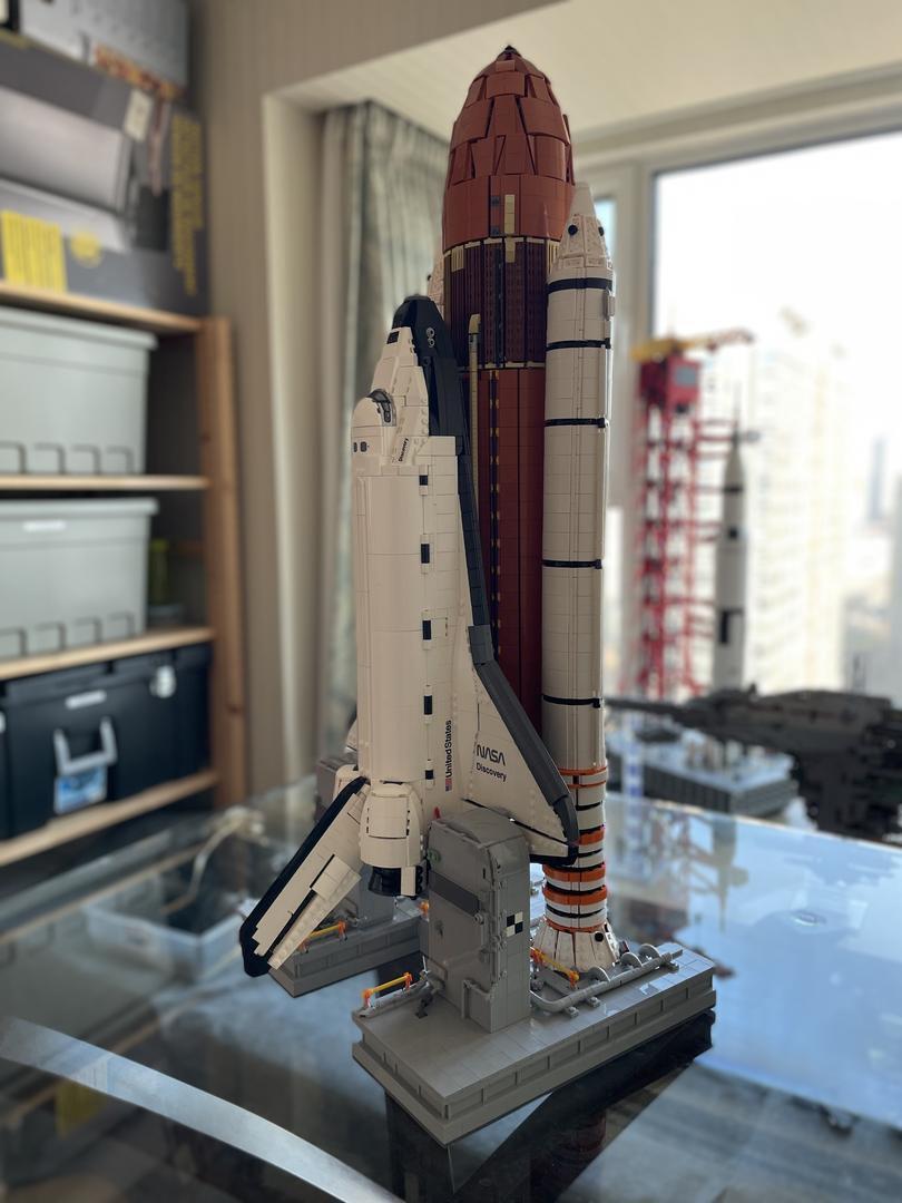 C9312 Spaceplane with External Fuel Tank & Stand & Booster 7669 Parts-ZITIANYOUBUILD