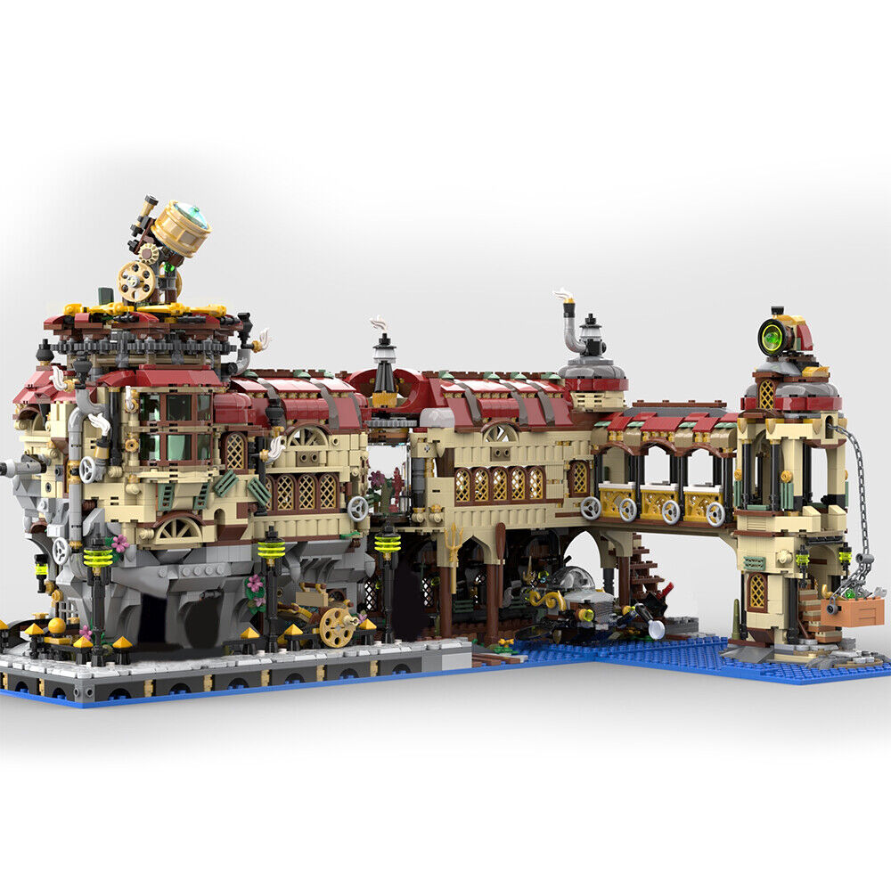 Custom MOC: C9170 S_t-e-a-m Powered Engine with Rich Interior 3436 Parts-ZITIANYOUBUILD