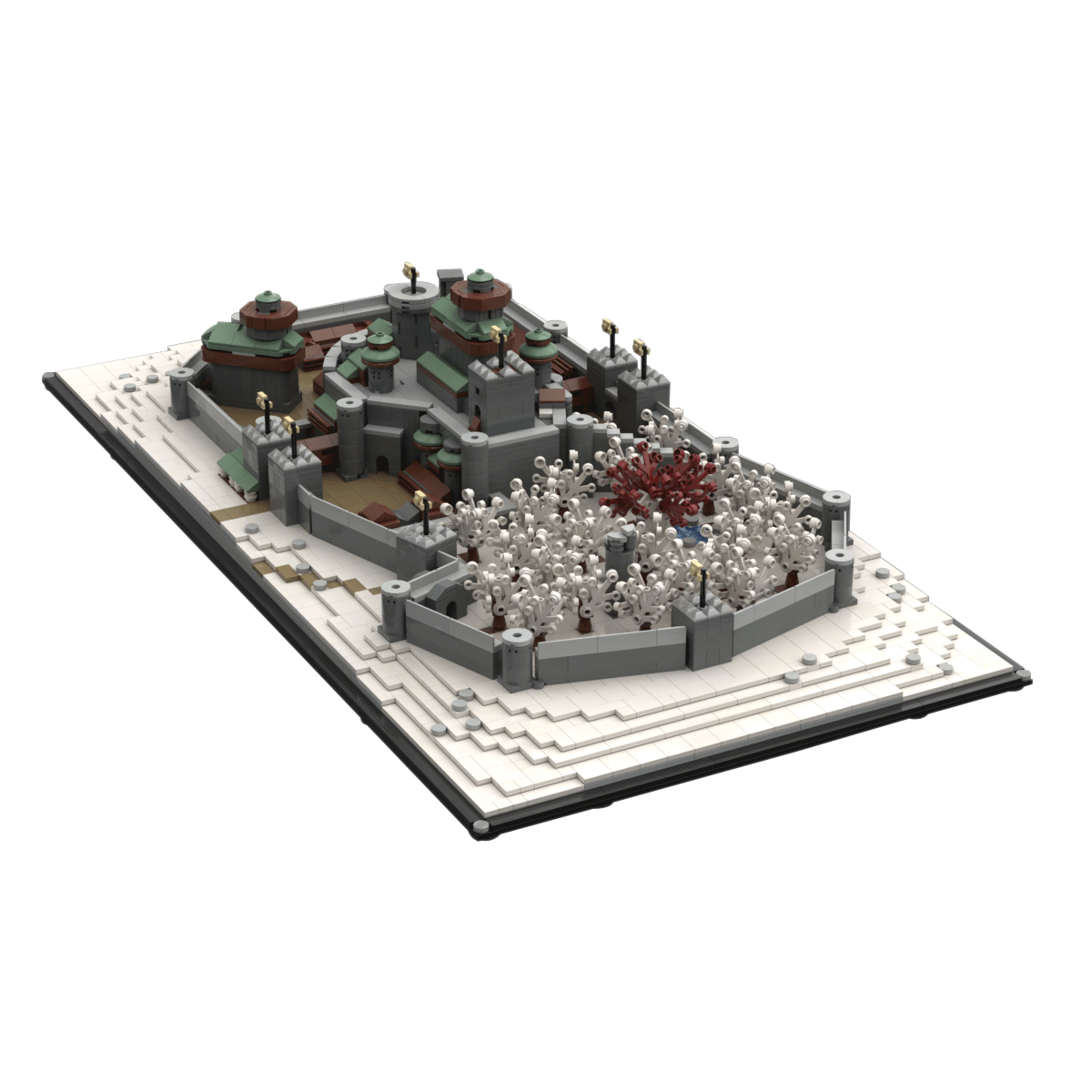 C4497 3052 Parts A Foreboding Fortress from TV Show Season 8, Episode 1-ZITIANYOUBUILD