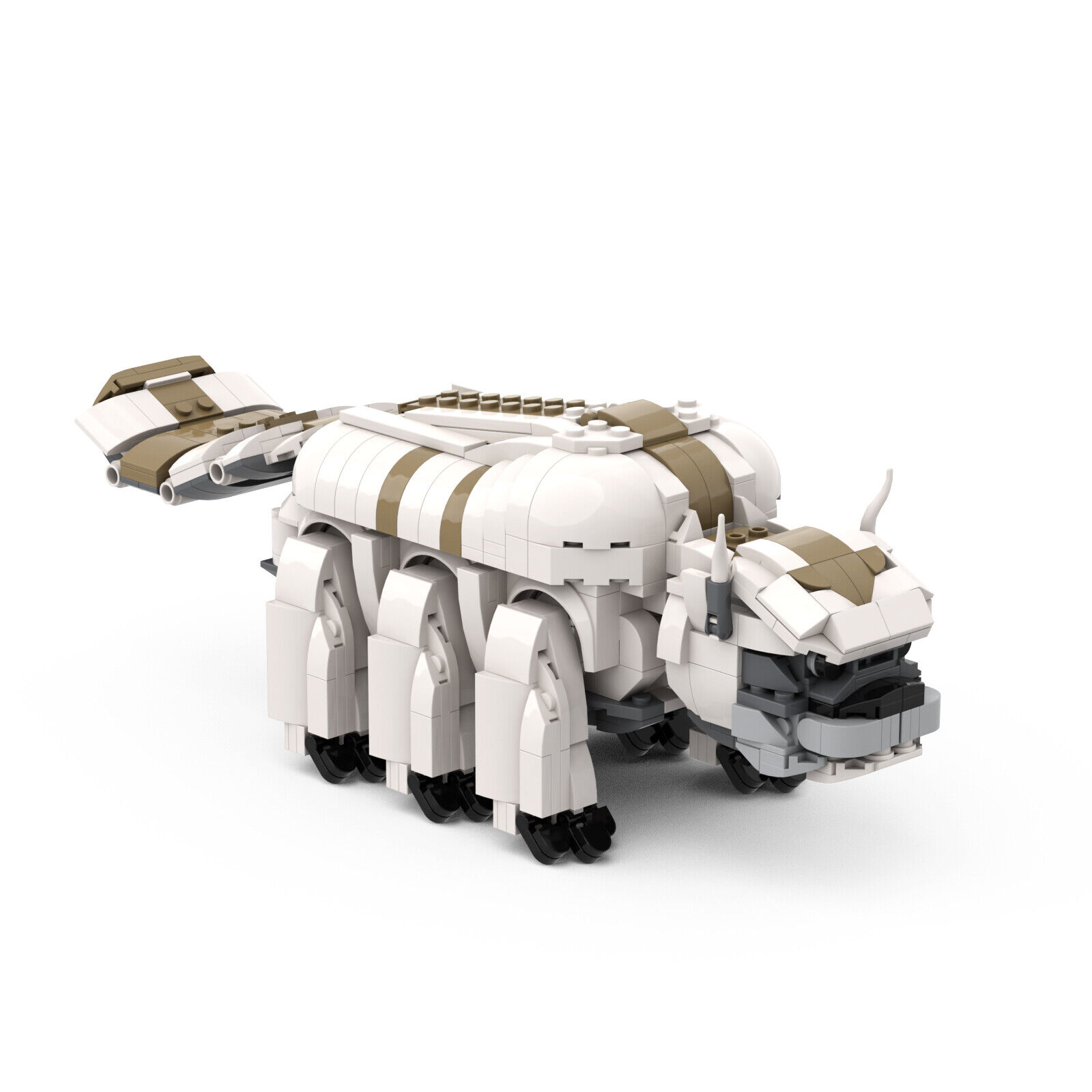 Custom MOC: C5264 Sky Flat-tailed Flying Bison 721 Parts Gift for Christmas-ZITIANYOUBUILD