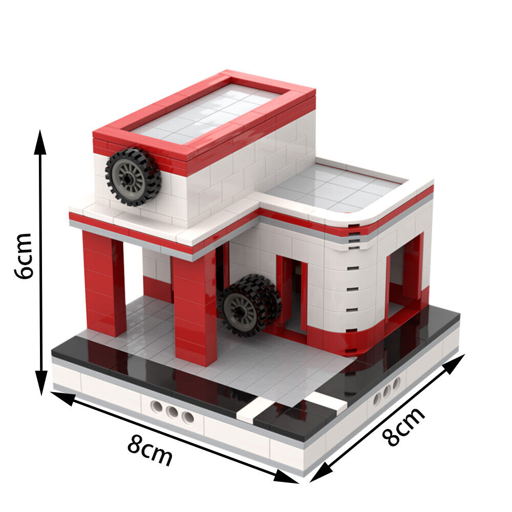 C5342 Mini Garage for a Modular City Building Toys Set 401 Parts Free Shipping-ZITIANYOUBUILD
