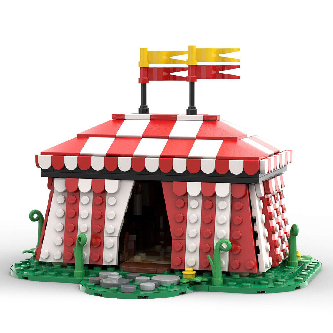 Custom MOC-132503 Tournament Tent Model 437 Parts Kids Gift for Christmas-ZITIANYOUBUILD