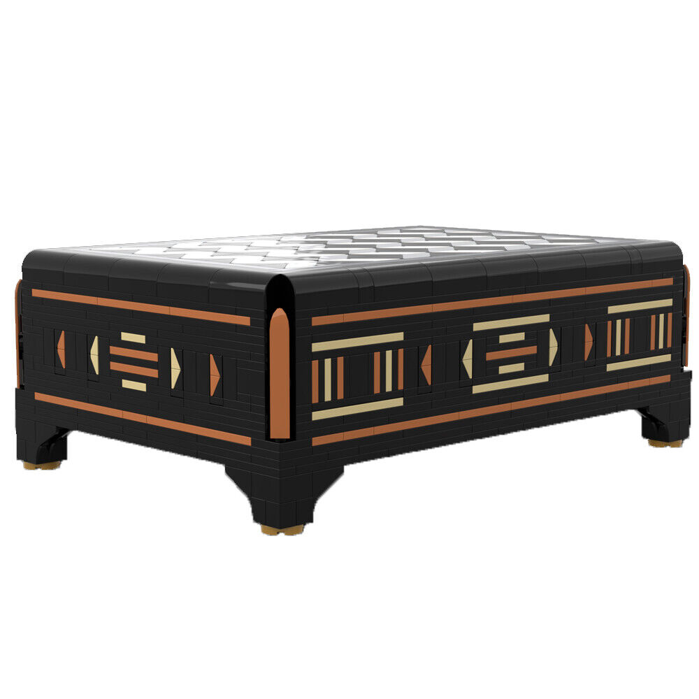 MOC-77596 Box with Drawer and Inlaid Marquetry-Style Detailing 1068 Parts-ZITIANYOUBUILD