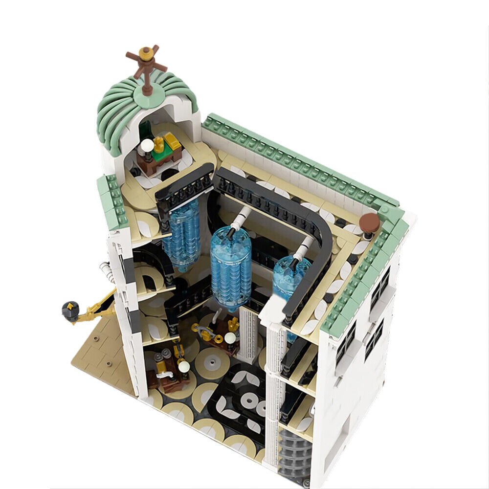 C7720 Modular Building with Side Entrance, Large Chandeliers & Dragon 3603 Parts-ZITIANYOUBUILD