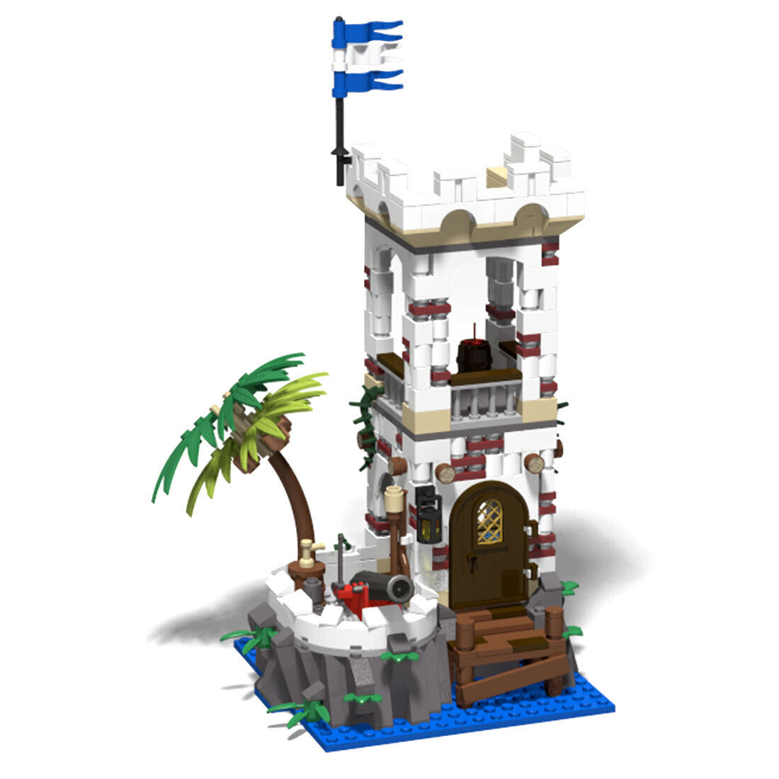 Custom MOC-72071 Sabre Island Model 493 Parts Kids Gift for Christmas-ZITIANYOUBUILD