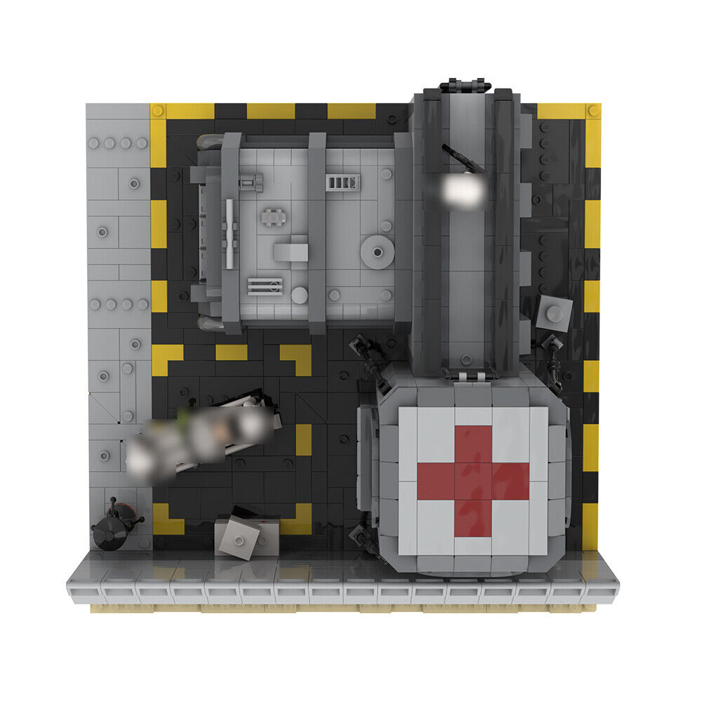 MOC-155163 Base and Hospital Model from Movie Building Toys Set 1068 Parts-ZITIANYOUBUILD