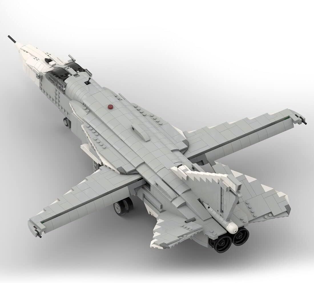 MOC-73456 A Supersonic, All-weather Tactical Bomber 1:34 Scale 1474 Parts-ZITIANYOUBUILD