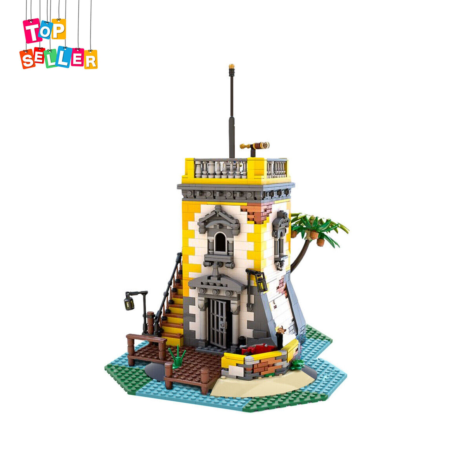 C7326 The Tower on the Sabre Island with Interior 1440 Parts for 21322-ZITIANYOUBUILD