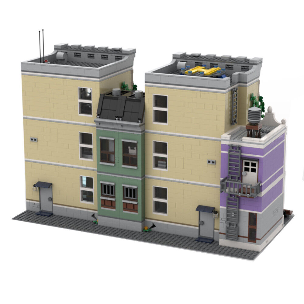 MOC-107696 Plus-size Police Station with Garage Modular Building 5321 Parts-ZITIANYOUBUILD