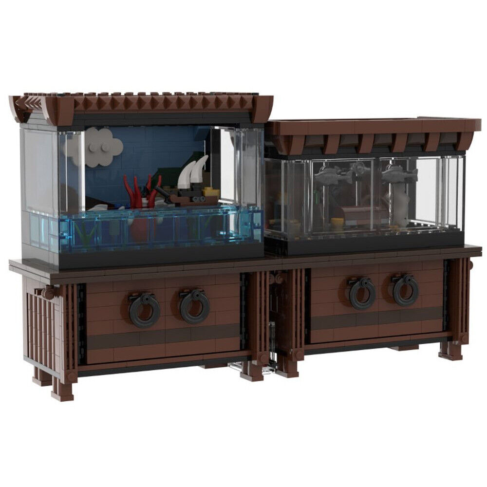 MOC-120417 Electric Aquariums Model with Power Functions Motor Kit 1132 Parts-ZITIANYOUBUILD
