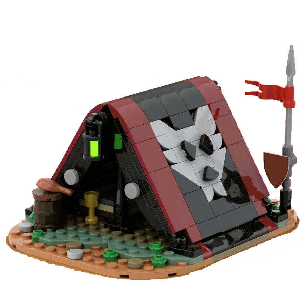 MOC-155126 Tiny Tent Model for Medieval Town Castle Theme 230 Parts-ZITIANYOUBUILD
