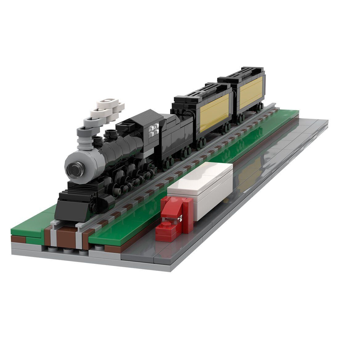 Custom MOC-56288 Micro Scale 440 (Hit the Bricks) Train 447 Parts Kids Gift-ZITIANYOUBUILD