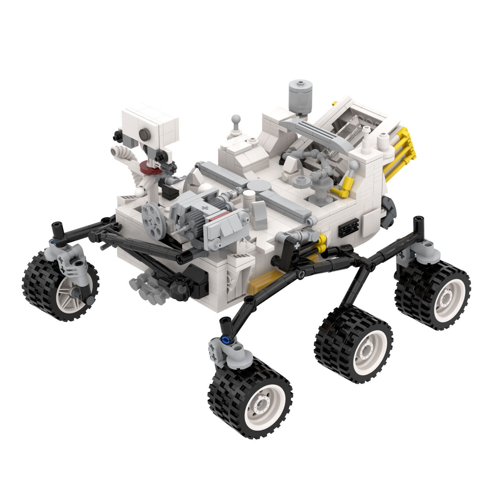Custom MOC: C6751Y01 Mars Rover 2021 Perseverance Car Vehicle 735 Parts-ZITIANYOUBUILD