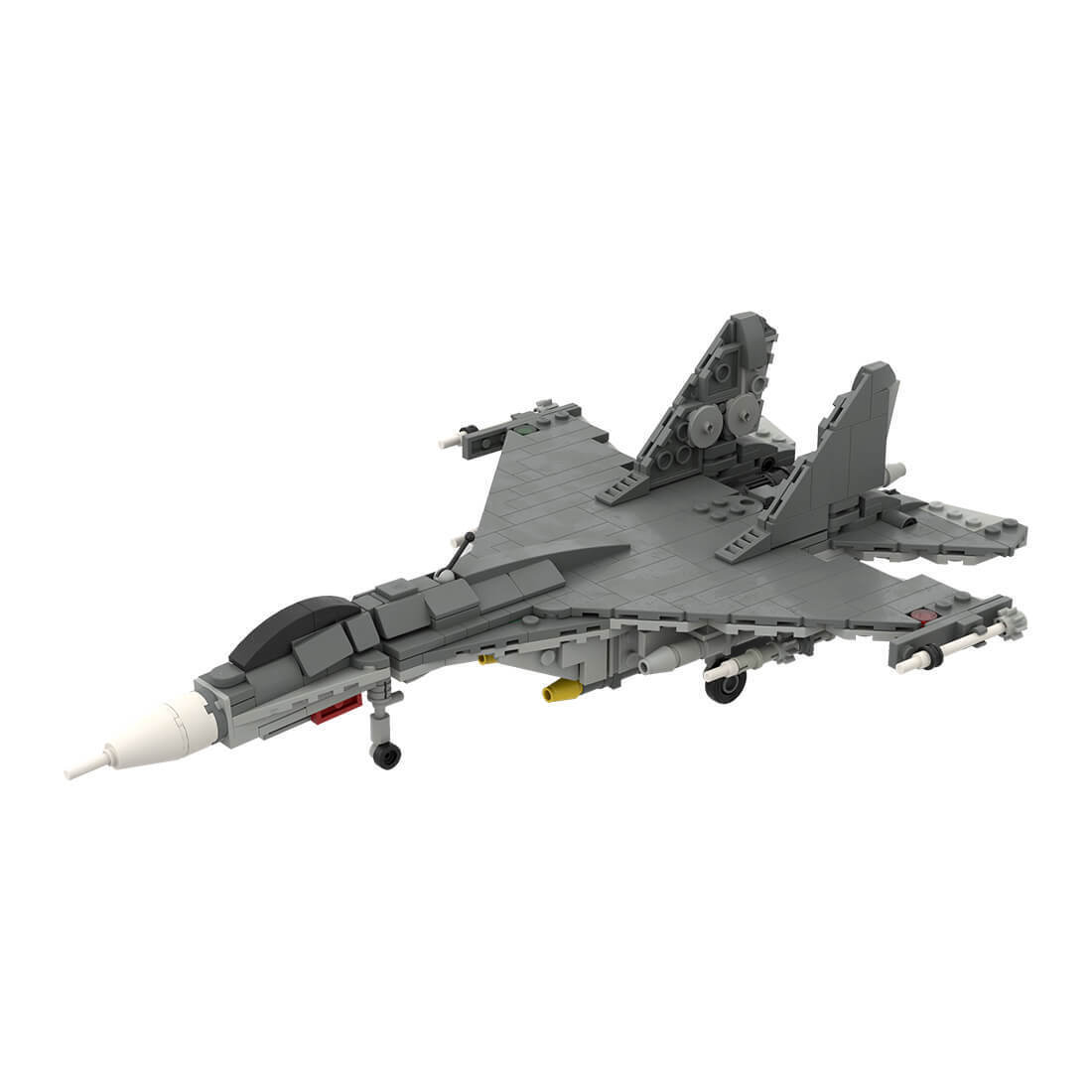 Custom MOC-143096 SU-35 Military-theme Aircraft Model 433 Parts Kids Gift-ZITIANYOUBUILD