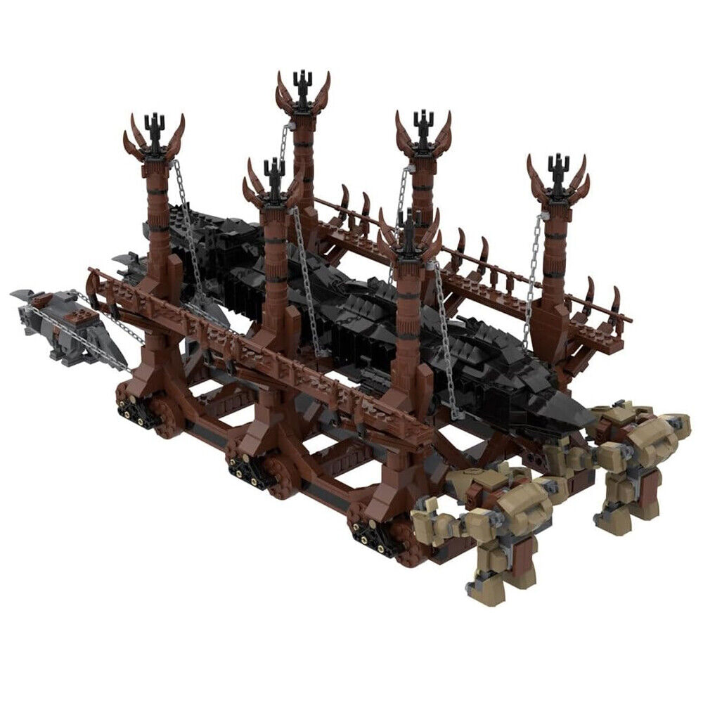 MOC-122034 Medieval Siege Ram Movie Scene Battering Ram Model 2486 Parts-ZITIANYOUBUILD