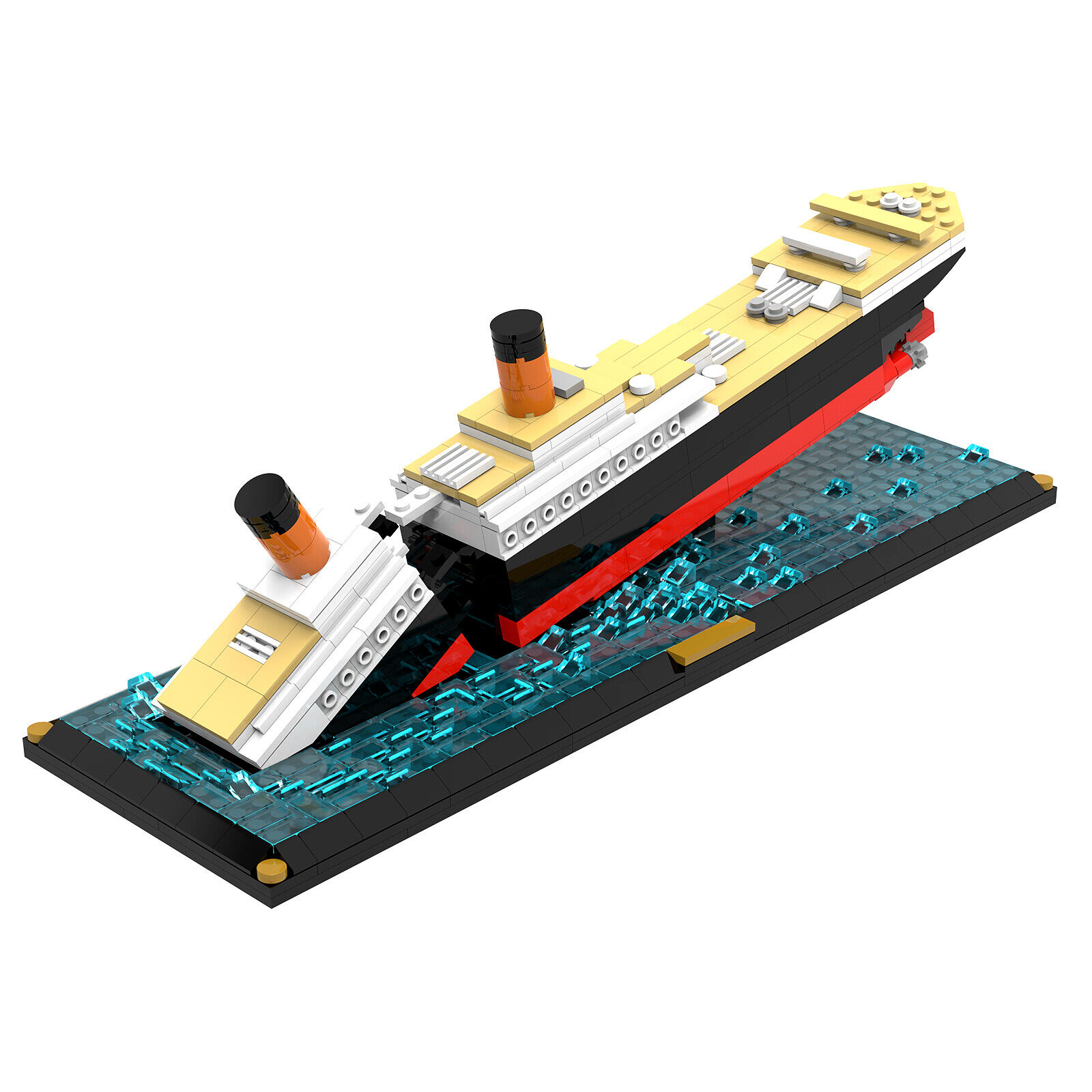 C5152 Passenger Liner Ship Sinking Scene Building Toys Set 782 Parts-ZITIANYOUBUILD