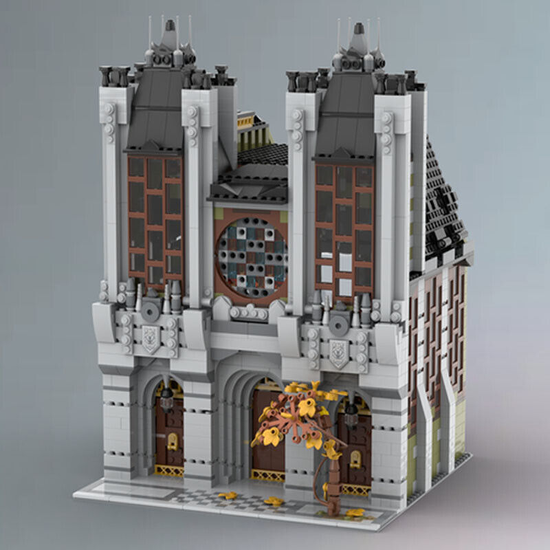 MOC-147674 A Small, Urban Cathedral with Interior Modular Building 2574 Parts-ZITIANYOUBUILD