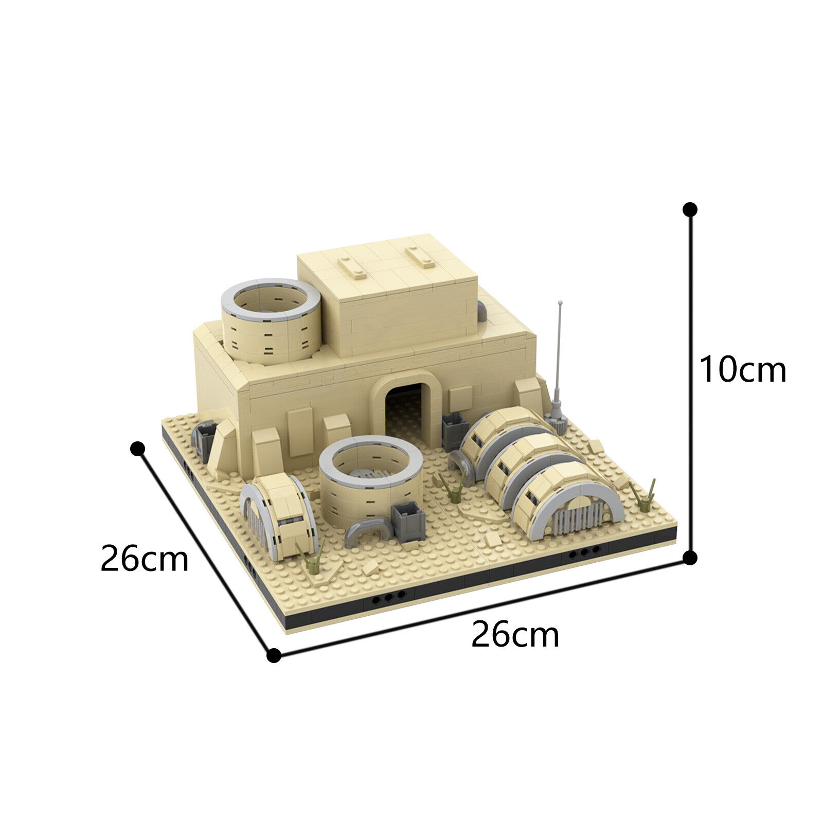 C6105 Modular Building: Power Station on Tatooine Desert 752 Parts-ZITIANYOUBUILD