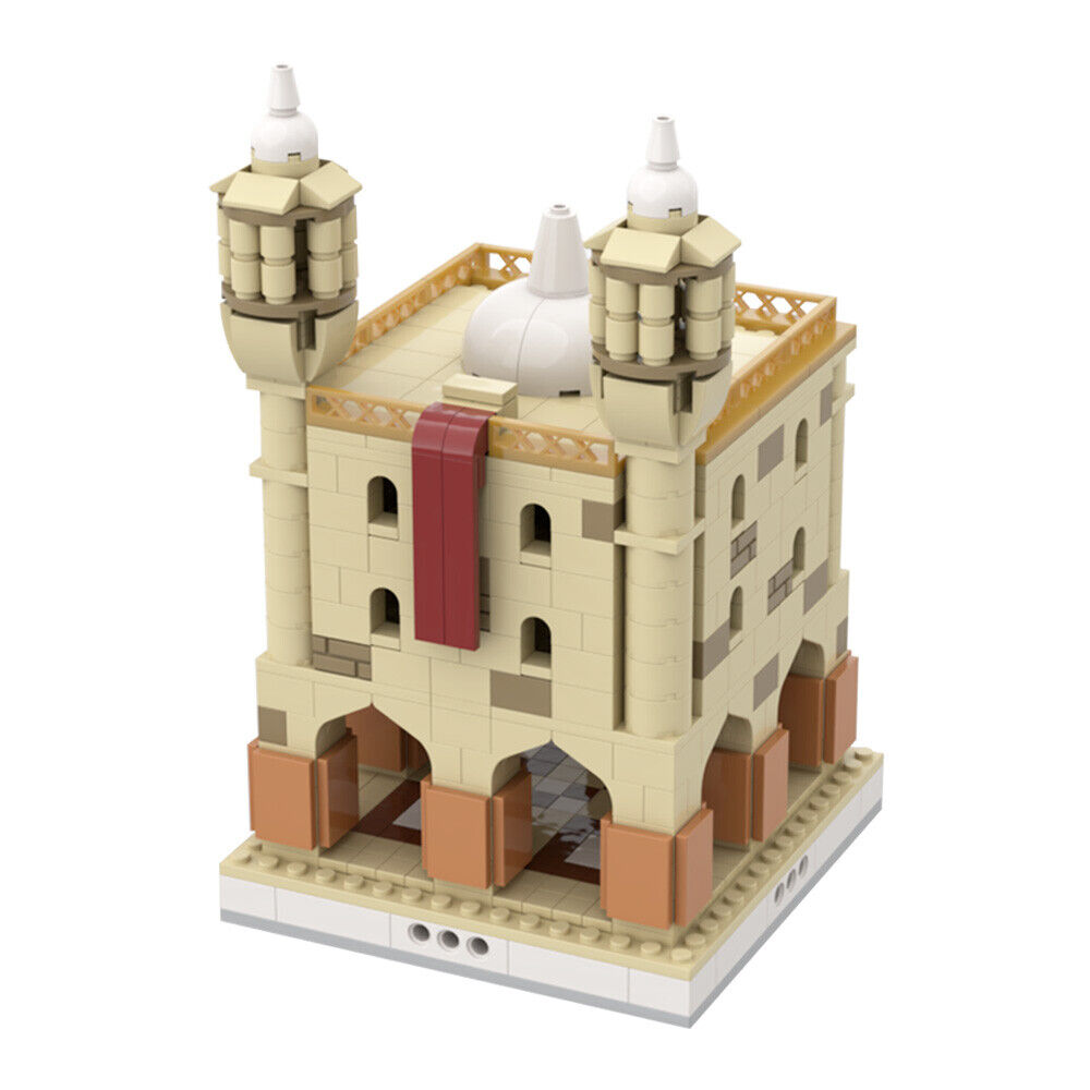 C5389 Modular Desert Village: Temple Model Building Toys Set 604 Parts-ZITIANYOUBUILD