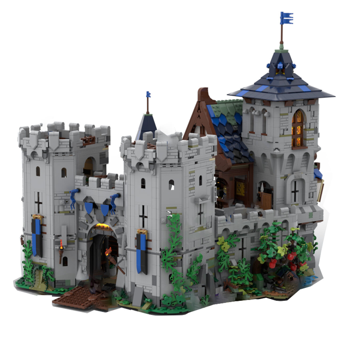 MOC-132661 Classic Castle with Detailed Interior Modular Building 6710 Parts-ZITIANYOUBUILD