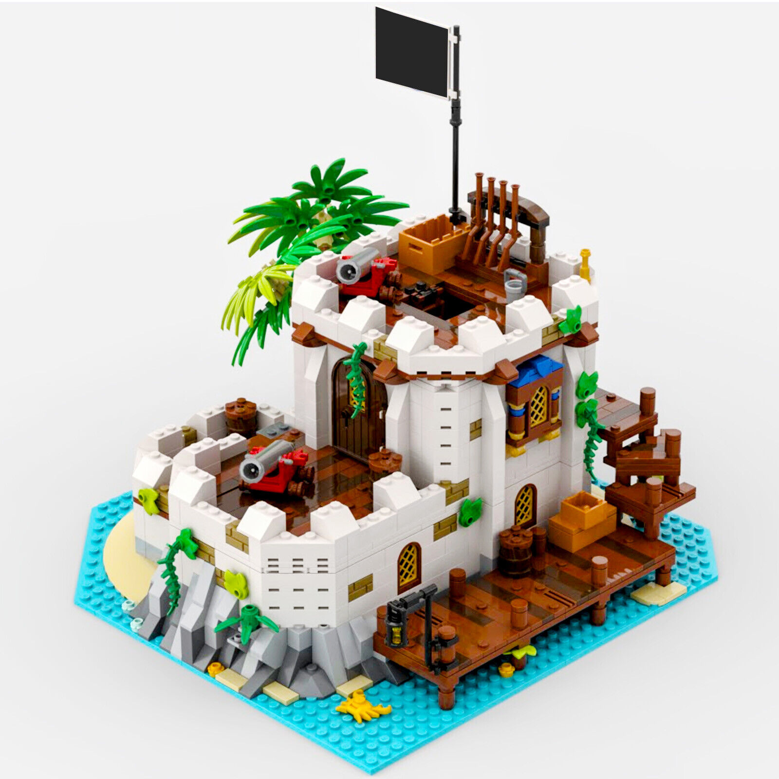 Custom MOC: C7409 Imperial Fortified Outpost with Interior 1443 Parts-ZITIANYOUBUILD