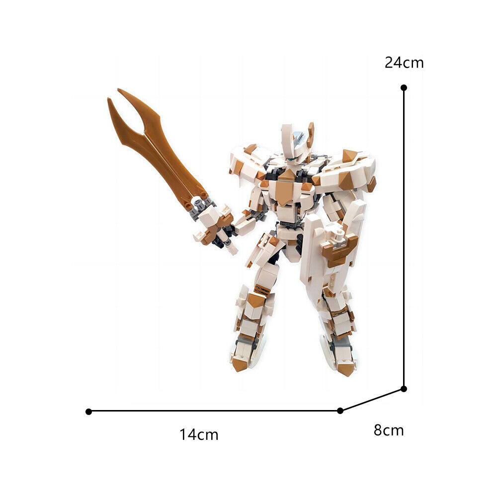 C9357 Mk2 Mech Robot Model with Sword and Shield 616 Parts Building Toys-ZITIANYOUBUILD