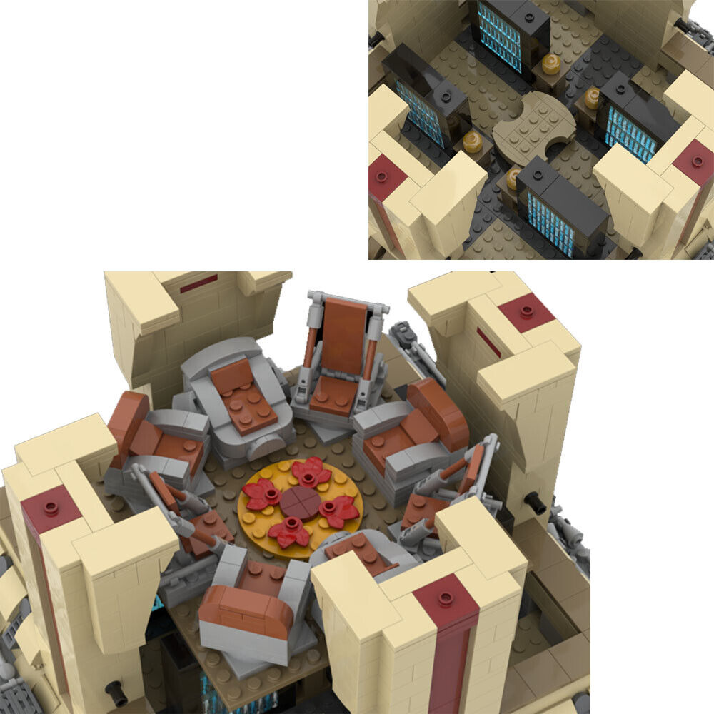 MOC-149512 Temple Model with Interior, Removable Roof and Wall Panels 2113 Parts-ZITIANYOUBUILD