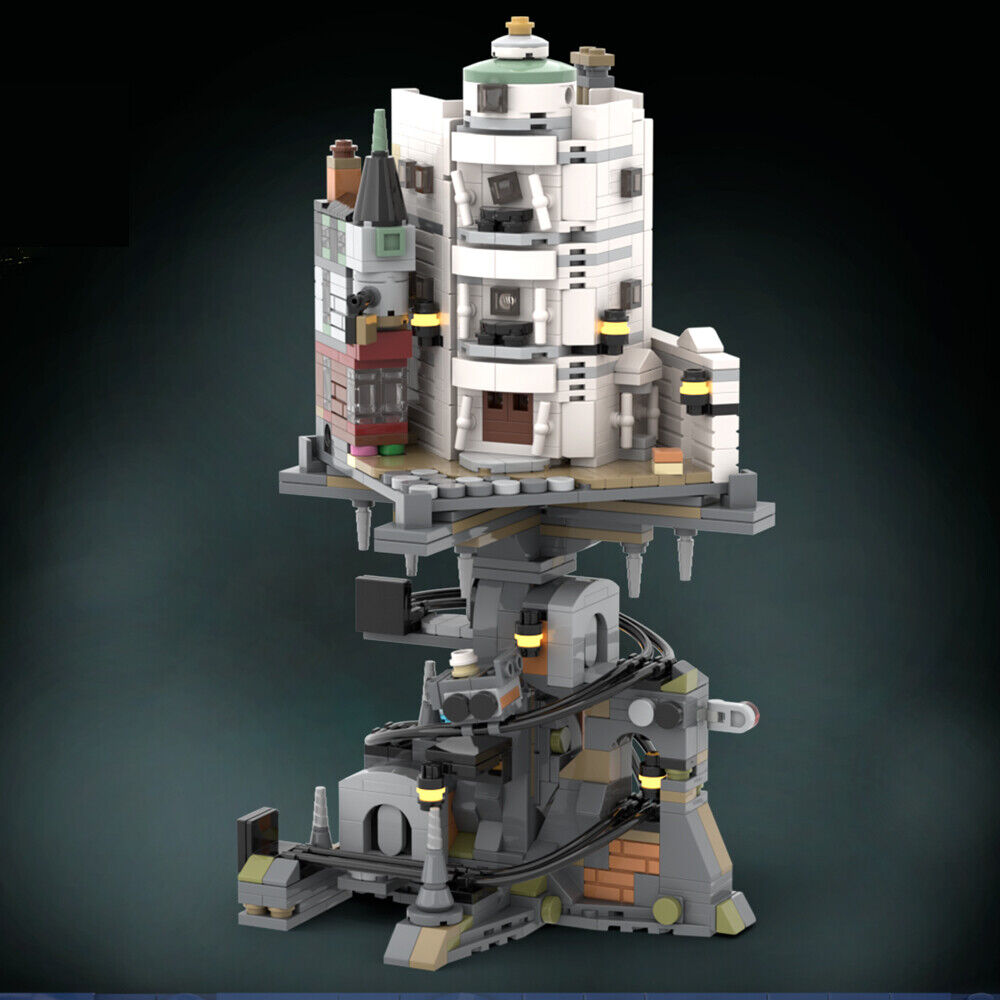 MOC-156780 Bank and Mine from Film Building Toys Set for Collection 1196 Parts-ZITIANYOUBUILD