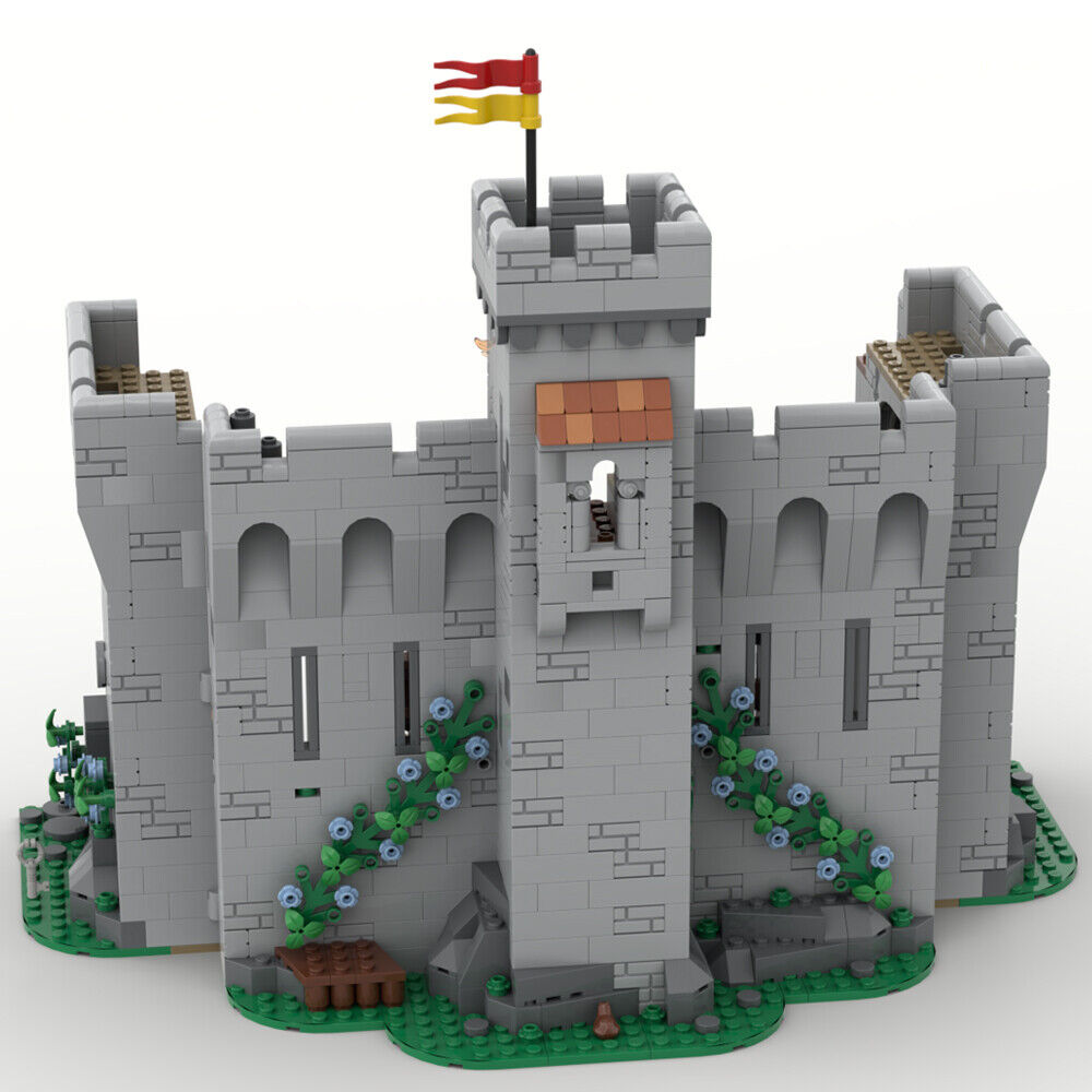 MOC-144225 Medieval Castle Tower Defense for Castle Wall Extension 1492 Parts-ZITIANYOUBUILD