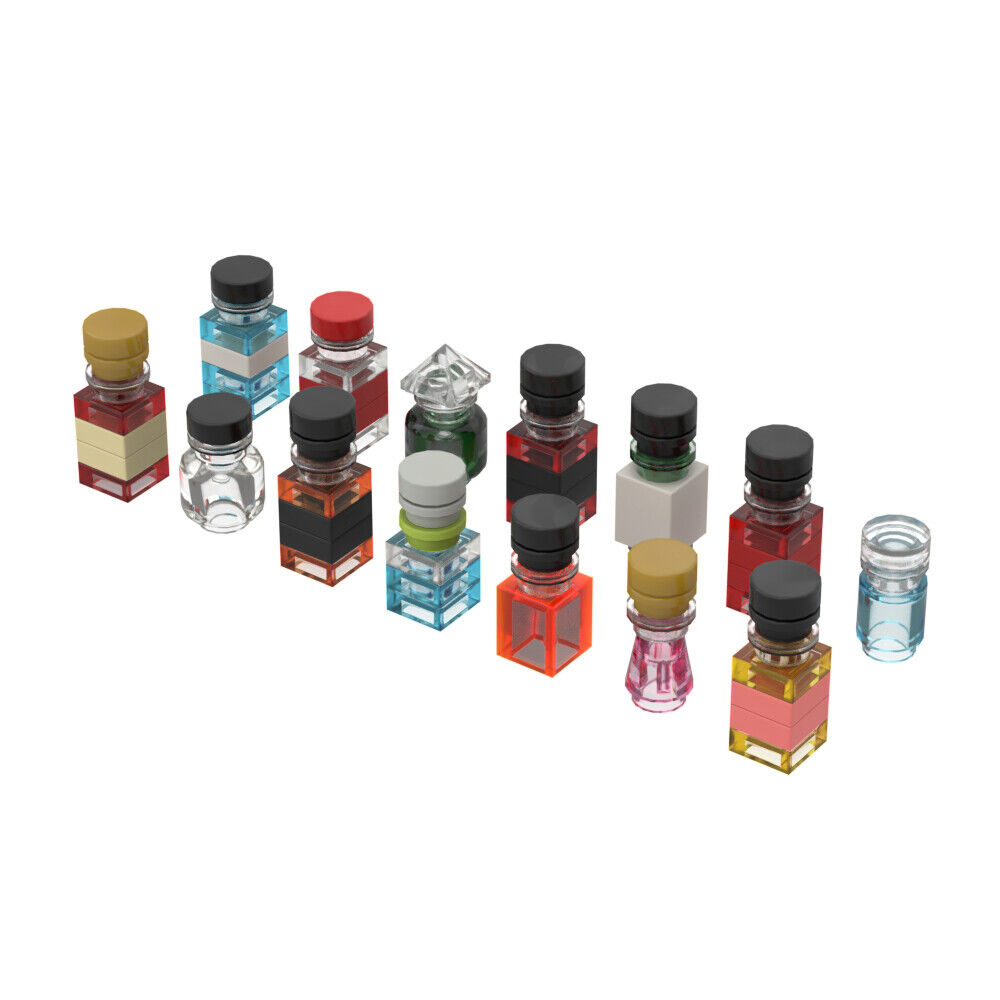 Custom MOC: C7811 14-in-1 Liquor Bottles Model 75 Parts Gift for Christmas-ZITIANYOUBUILD
