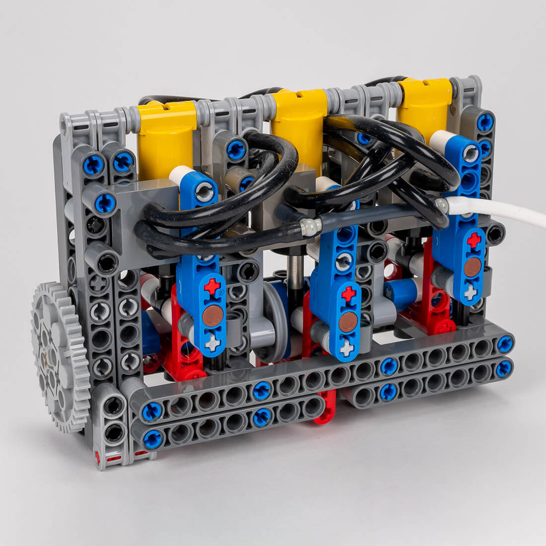 MOC-157730+MOC-164704 Three Cylinder Pneumatic Engine & Manual Air Pump（352PCS）