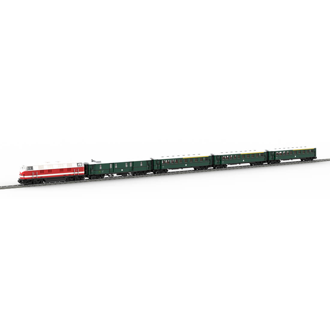 MOC-68729+MOC-183352+MOC-183351 BR118 Train Building Blocks Set (4696PCS)