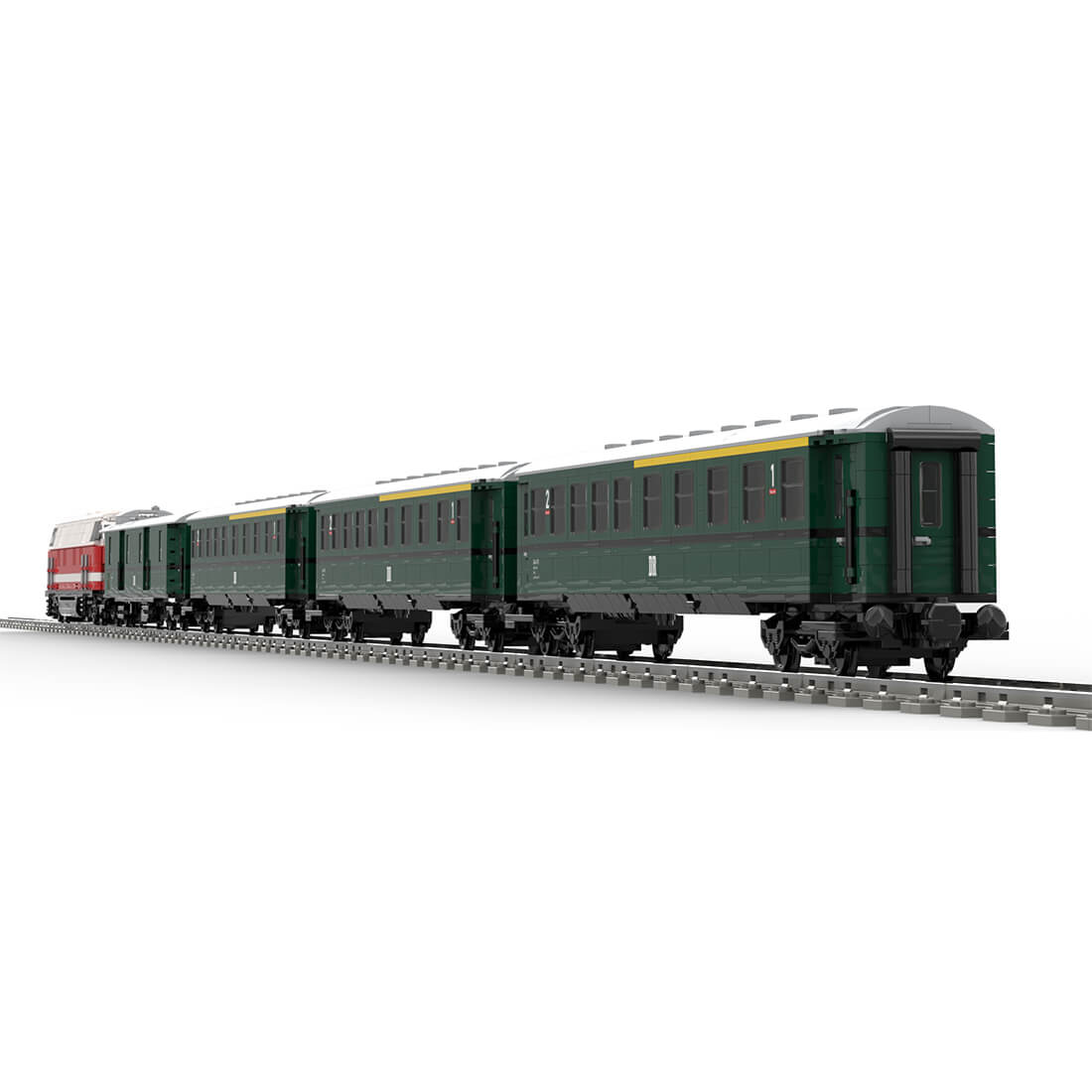 MOC-68729+MOC-183352+MOC-183351 BR118 Train Building Blocks Set (4696PCS)