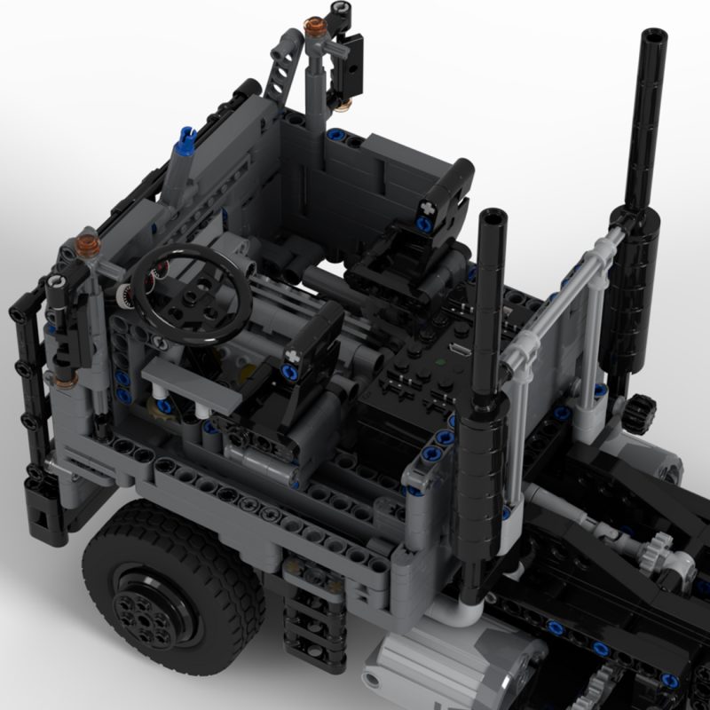 Custom MOC-104597 Sci-tech RC Cabover Building Blocks Set 692 Parts
