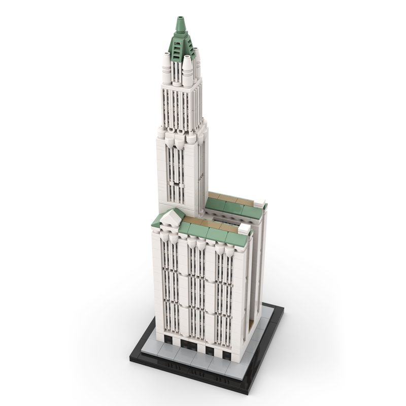 MOC-126951 1/800 Scale Woolworth Building Blocks Set (1110PCS) 