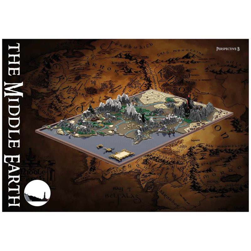 MOC-133505 UCS Middle Earth Map Building Blocks Set (9129PCS)