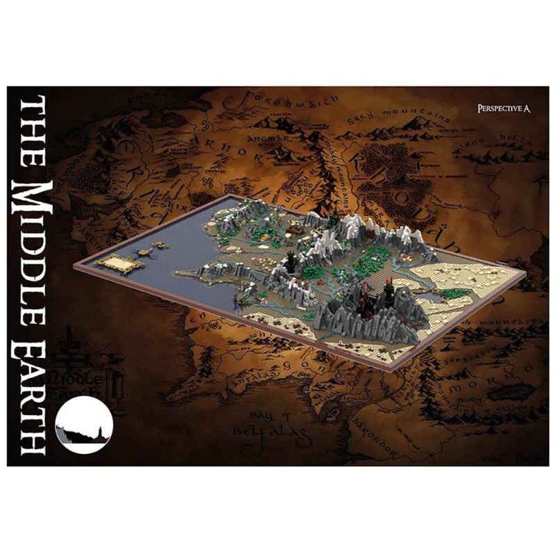 MOC-133505 UCS Middle Earth Map Building Blocks Set (9129PCS)
