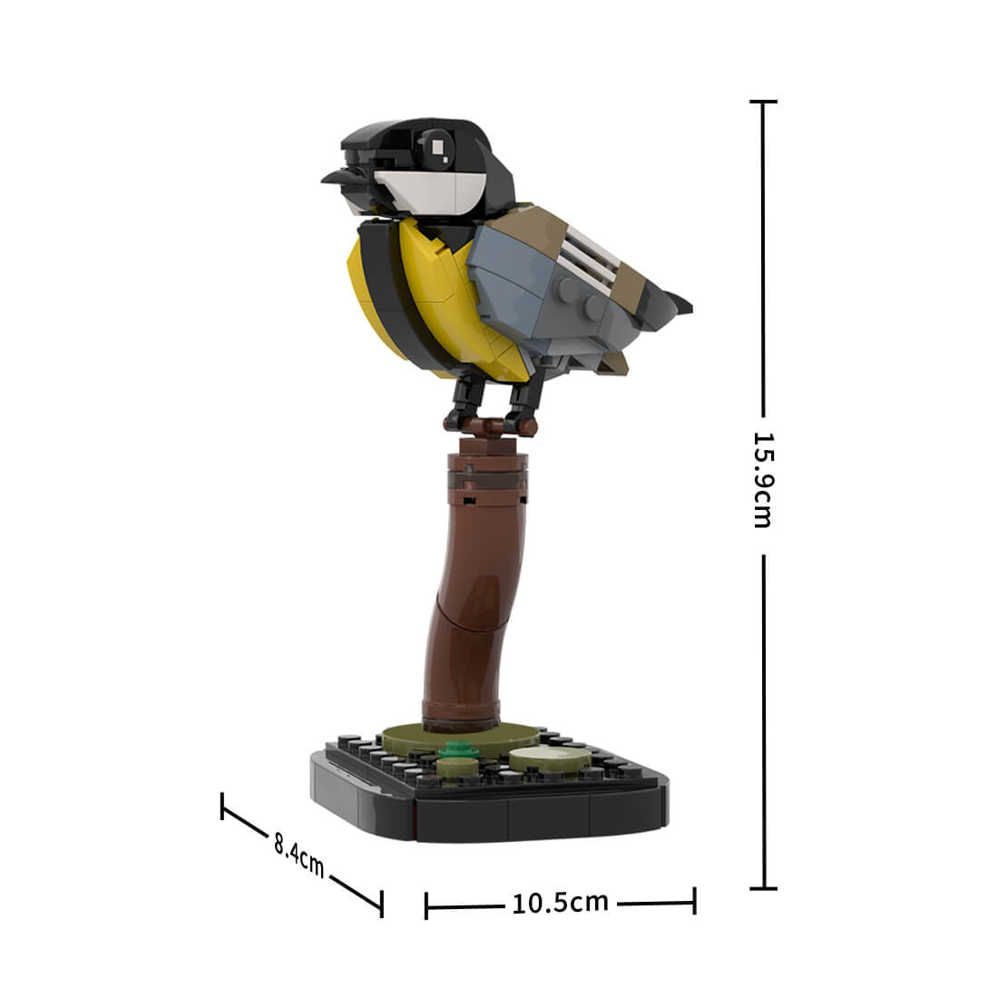 MOC-175635 Great Tit Building Blocks Set (162PCS)