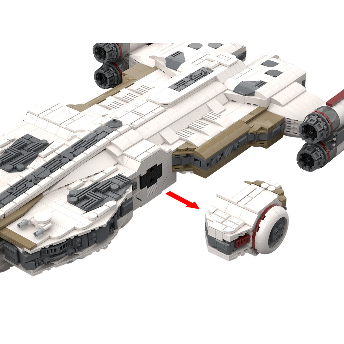 MOC-178872 The Bad Batch – The Remora Building Blocks Set (2318PCS)