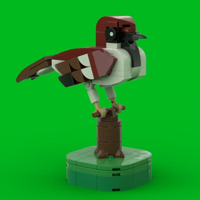 MOC-190893 Italian Sparrow Building Blocks Set (112PCS)